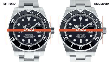 rolex submariner case diameter